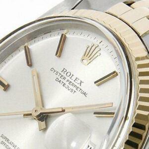 1920's Rolex Datejust 1601 Silver Antique White Dial Stainless Men's Watch