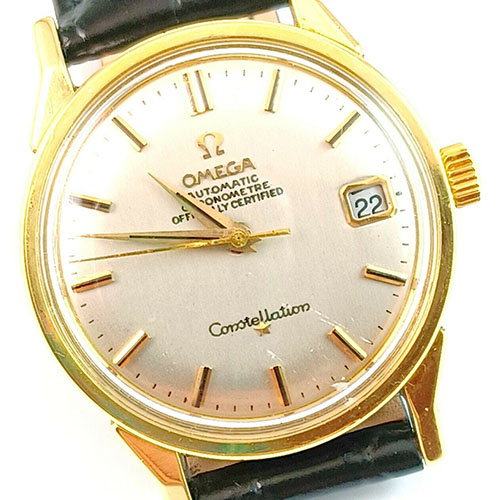 1969 Vintage Omega Constellation Automatic 14K Gold Men's Watch