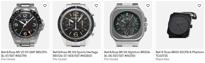 Bell & Ross Watches Prices on eBay