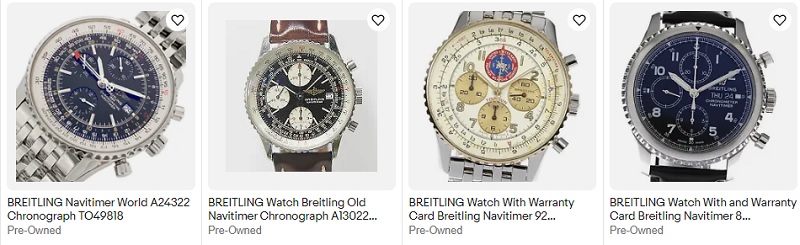 Breitling Navitimer Chronograph Watches on eBay 
