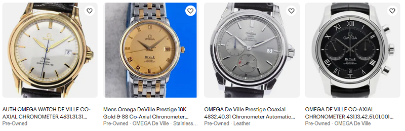 Omega De Ville Co Axial Chronometer Watches