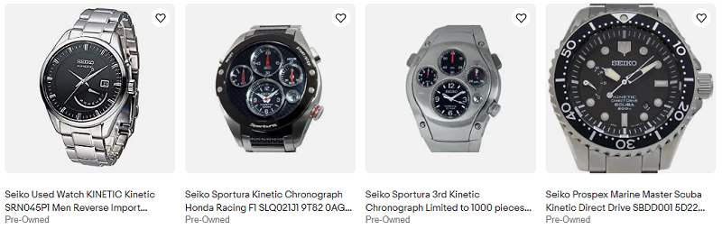 Seiko Kinetic Watches for Men