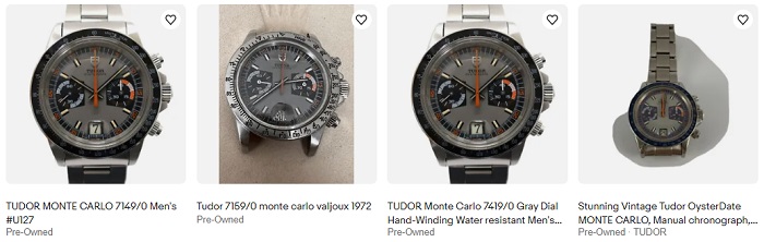 Vintage Rolex Tudor Watches - Tudor Monte Carlo Chronograph 7169-0