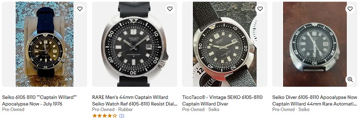 Vintage Seiko Watches for Men - Seiko 6105-8110 Captain Willard Diver