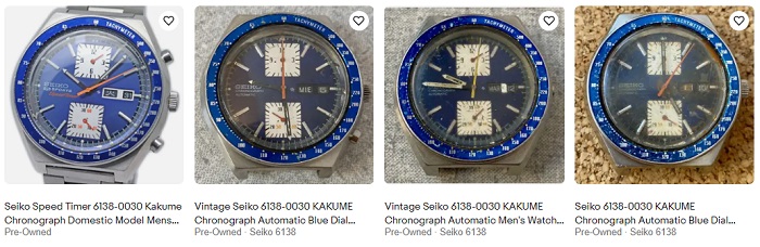 Vintage Seiko Watches for Men - Seiko 6138-0030 Kakume Chronograph