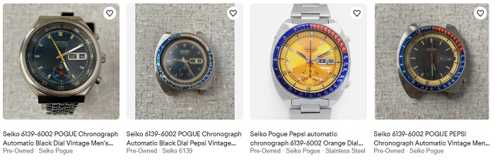 Vintage Seiko Watches for Men - Seiko 6139-6002 Pogue Chronograph